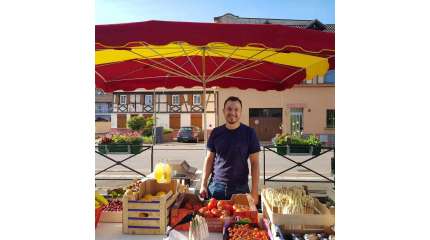 Les produits de la ferme au marché d'Oberschaeffolsheim