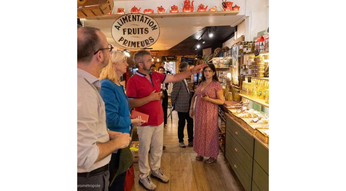 Visite de Pia Imbs et Guy Tonnelier à Ma Ferme en Ville